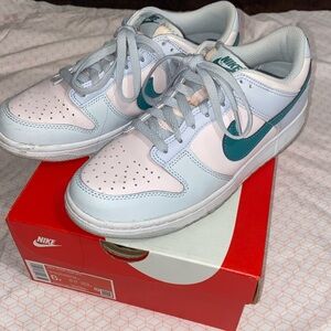 Nike dunk low Grey/ Teal